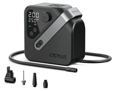 Imagen del producto de Compresor de aire portátil - 12V, 45 litros/min de capacidad - 100 PSI de presión máxima de trabajo - Fabricado en plástico - Ideal para inflar neumáticos