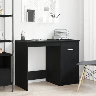 Produktbild von Schreibtisch Schwarz Eiche 100x50x76 cm Holzwerkstoff, Schreibtische DesignMöbel Neu