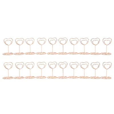 Imagen del producto de Soportes para números de mesa, soportes para tarjetas de lugar, sujetapapeles para tarjetas de nombres, soportes para tarjetas de nombres, soportes para fotos y notas, soportes para números de mesa