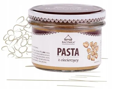 Zdjęcie produktu dla Pasta z ciecierzycy słoik 180g Bacówka