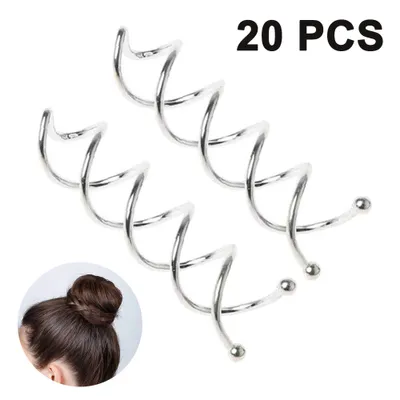 Produktbild von 20PCS Spiralhaarnadeln, Twist-Haar-Clips, abgerundete Haarspangen, für Haarstyling, Spiralförmig
