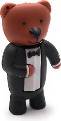 Obrázek produktu pro Onlineworld2013 Medvídek Teddy v obleku Medvídek Zvířátko Zábavný USB disk 128 GB USB 3.0