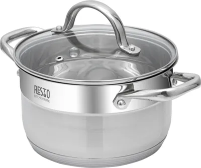 Produktbild von Resto Kasserolle 2,7 l (silber, Edelstahl, Induktionsherd, spülmaschinenfest)
