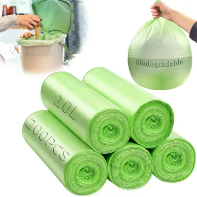 Productafbeelding van Omgoods - 200 Composteerbare Biologische Afvalzakken 45 x 50 cm