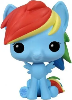 Image de FIGURINE FUNKO BOBBLE HEAD POP CULTURE MY LITTLE PONY RAINBOW DASH NOUVEAU   Funko