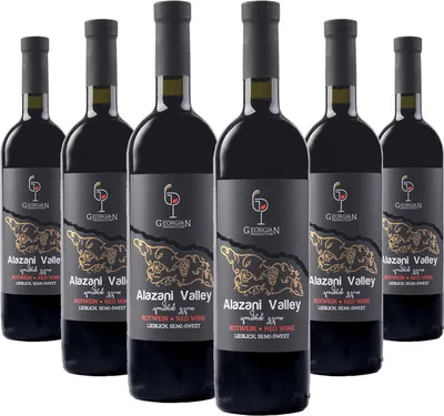 Produktbild von Weinpaket Alazani Valley von Georgian Production Rotweine lieblich