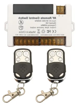 Productafbeelding van Draadloze Afstandsbediening - Relais Schakelaar - Apparaten Besturen - 4 Kanalen 433MHz - 2x Zender - Blauw