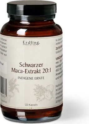 Produktbild von Schwarzes Maca-Extrakt 20:1 - 120 Kapseln