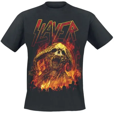 Produktbild von Slayer T-Shirt Herren Demoniac Distress schwarz 3XL