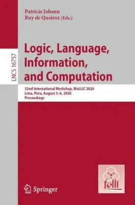 Obrázok produktu pre Logic, Language, Information, and Computation