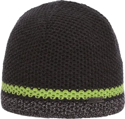 Image de Bonnet tricoté Eisglut XL Frosto à rayures contrastées, vert, taille unique