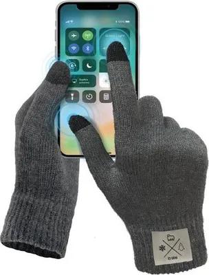 Produktbild von SBS TEWINTERGL19MDG Handschuh Touchscreen-Handschuhe Uni Grau