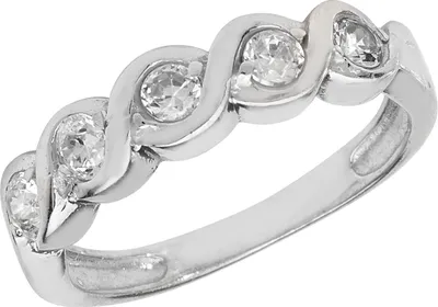 Produktbild von Atemberaubender 925 Sterling Silber 5 Steine Damen - Ring mit Zirkonia, 57 (18.1); TRS22263RSP