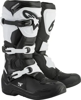 Produktbild von Alpinestars Tech 3 Motocross Stiefel, schwarz/weiß, 14 (49.5)