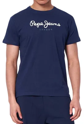 Produktbild von Pepe Jeans - T-Shirt für Herren, Rundhalsausschnitt, Regulär NA193 (S) (Marine)