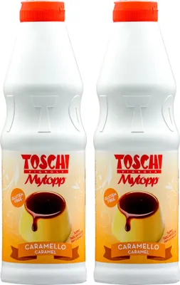 Produktbild von Dessert-Soße-KARAMELL Topping-Eis-Sauce von TOSCHI 2x 1KG