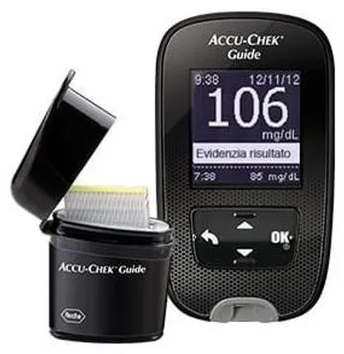 Obrázok produktu pre SADA GLUKOMERA ACCU-CHEK GUIDE, vrátane jednotiek mg/dl a aplikátorov FASTCLIX