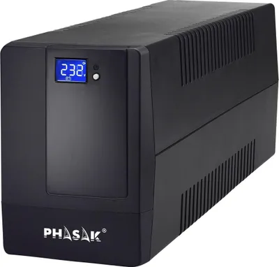 Produktbild von Phasak Esential, Line-Interaktiv, 2 kVA, 1200 W, Pseudo sine, 220 V, 240 V