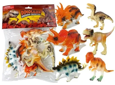 Produktbild von Leantoys Set Dinosaurier Figuren 10 cm 6 Stück