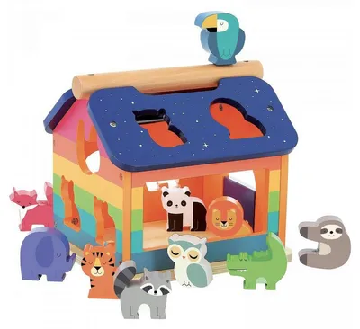 Produktbild von Vilac Regenbogenhaus mit Formen – Hochwertiges Lernspielzeug für Kinder