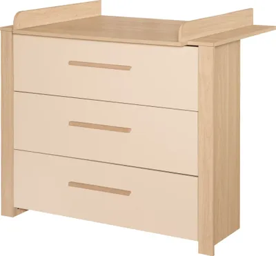 Produktbild von Roba 1731884 Wickelkommode breit +Wickelansatz Momo Cashmere Cashmere 1120x750x980 mm