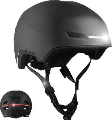 Produktbild von E-Bike-Helm für Erwachsene | NTA 8776  | Schwarz mit LED-Lichtern