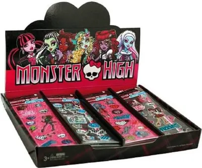 Produktbild von Trendhaus Sticker Monster High Aufkleber Popz -4 fach sortiert- Mitgebsel, (48 Stück )