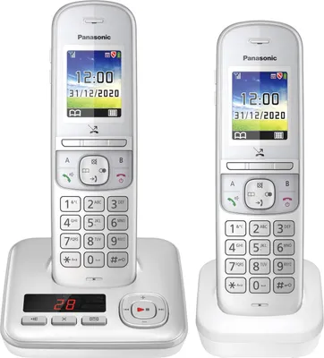Immagine prodotto di Panasonic KX-TGH722G - Telefono cordless - Segreteria telefonica con funzione di identificazione del chiamante/attesa di chiamata - DECT\GAP - Funzione di chiamata a tre - Silver Pearl + cornetta aggiuntiva