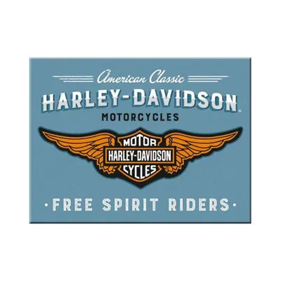 Zdjęcie produktu dla Magnes Na Lodówkę Harley-Davidson Logo Blue