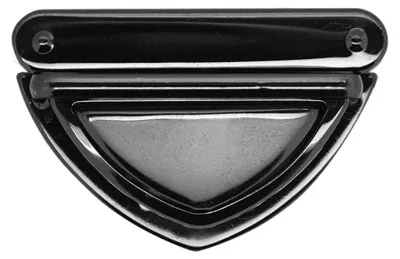 Steckschloss Mappenverschluss Taschenschloss 25 x 50 mm schwarz-nickel