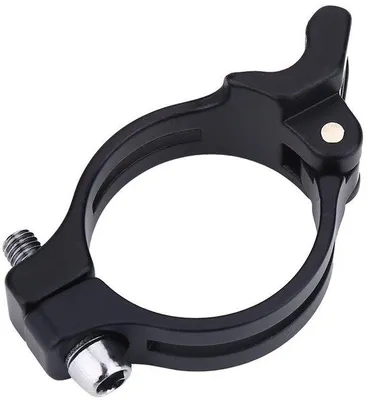 Immagine prodotto di Morsetto per cambio deragliatore per bicicletta - Realizzato in lega di alluminio di alta qualità - Resistente e stabile - Adatto per il cambio anteriore - Pratico da utilizzare - Brevettato.