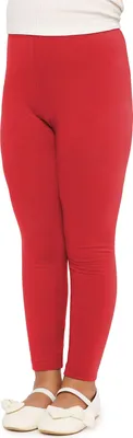 Image de Merry Style filles leggings longs en coton MS10-225 (rouge, 140 cm)