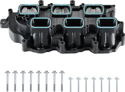 Zdjęcie produktu dla SucceBuy kolektor dolotowy z uszczelką, zespół kolektora dolotowego silnika pasuje do Grand Cherokee 2011-2015, zamiennik 3009-167ALU, 051 841 99 AF, 051 841 99 AD, 051 841 99 AE