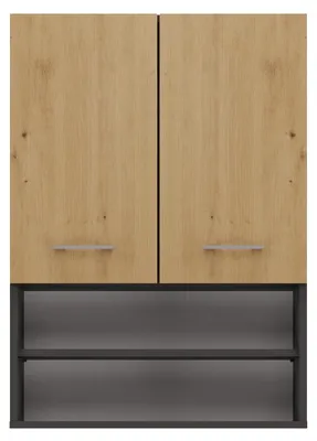 Obrázek produktu pro Skříňka nad pračku POLA MINI DK Antracit + dub artisan