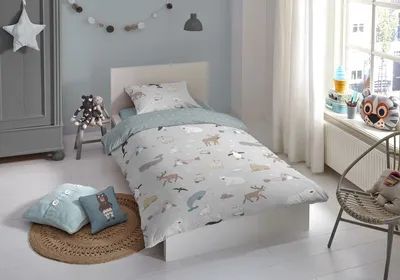 Produktbild von good morning Flanell Bettwäsche 2 teilig Bettbezug 140 x 220 cm Kopfkissenbezug 60 x 70 cm Arctic 6927.03.01 Grey