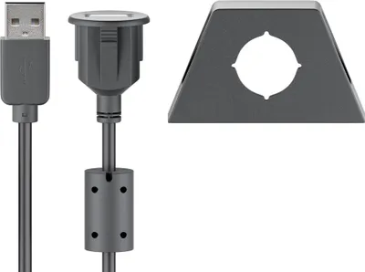 Produktbild von Goobay USB2.0 - USB2.0, 0.6m, 0,6 m, USB A, USB A, USB 2.0, Männlich/Weiblich, Schwarz