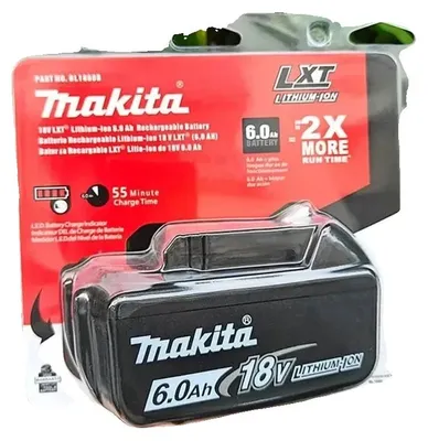 Produktbild von Lithium-Ionen-Batterie, hohe Kapazität, kompatibel mit 18V Elektrowerkzeugen, Makita 18V 6.0AhX1