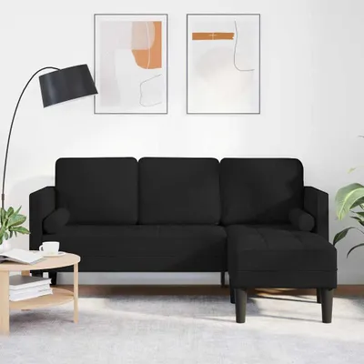 Produktbild von PUEAZU Sofa Set Schwarz 173 x 131 x 67 cm Polyester - Klassische Sofas &15307