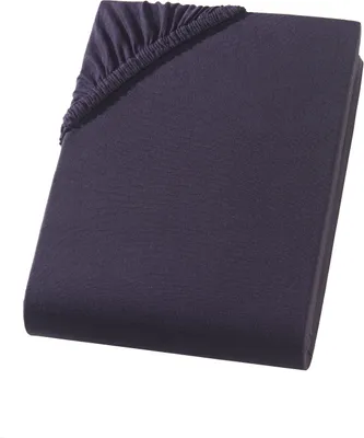 Produktbild von Jersey Split Topper Spannbettlaken für geteilte Topper Schwarz 180x200 - 200x200 cm
