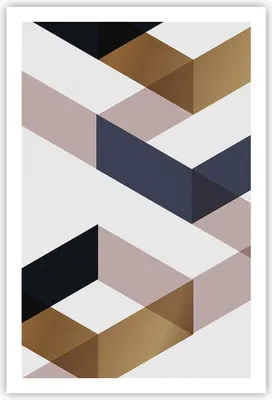 Produktbild von Poster - Poster ohne Rahmen - Abstraktion Muster Diamant - 61x91,5 cm - Wand Bild - Wanddeko - Wandbilder - Kunstposter - Wandposter - Bilder - Kunstdruck - Wanddekoration - Wandbild - P2XPA61x91-4311
