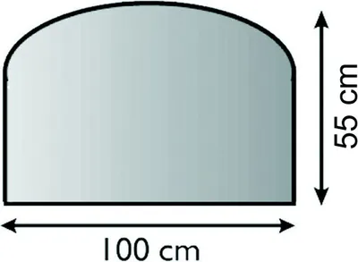 Produktbild von Glasbodenplatte Glasvorlegeplatte Saisonplatte 6mm 100cm x 55cm