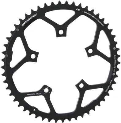 Image de Plateau Stronglight Type 110 D extérieur 53 dents, noir, ct², 11 vitesses