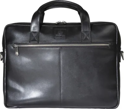 Produktbild von Exacompta Laptopumhängetasche aus schwarzem Leder, Exactive - Schwarz - 17437E
