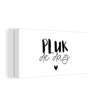 Obrázek produktu pro OneMillionCanvasses® Malba na plátně Nástěnná malba na plátně - Přísloví - Využij dne - Citáty - Carpe diem - 40x20cm
