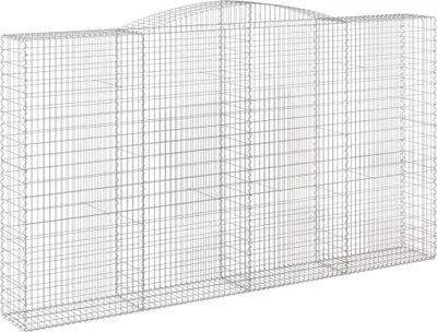 Obrázek produktu pro vidaXL Gabion s vysokým obloukem 400x50x220/240 cm Pozinkované železo