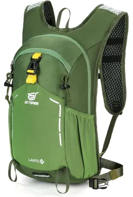 Productafbeelding van Wandelrugzak, heren, dagrugzak, trekkingrugzak, 15 liter, groen