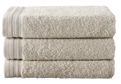 Produktbild von handtücher 100 x 50 cm Baumwolle beige 3 Stück