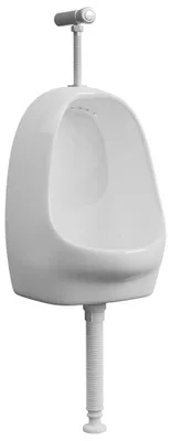 Imagen del producto de vidaXL Inodoro de pared con válvula de descarga, cerámica blanca