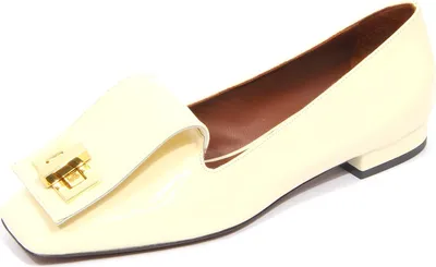 Produktbild von G3752 decollete donna L'AUTRE CHOSE off white patent leather shoes women
