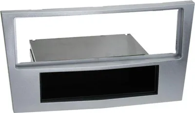 Produktbild von Radioblende Opel z.B. Corsa ab 06, Zafira ab 05, Tigra ab 07 - Farbe matt-chrom/silber